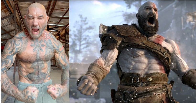 Dave Bautista s'entraîne dure pour jouer Kratos dans God of War