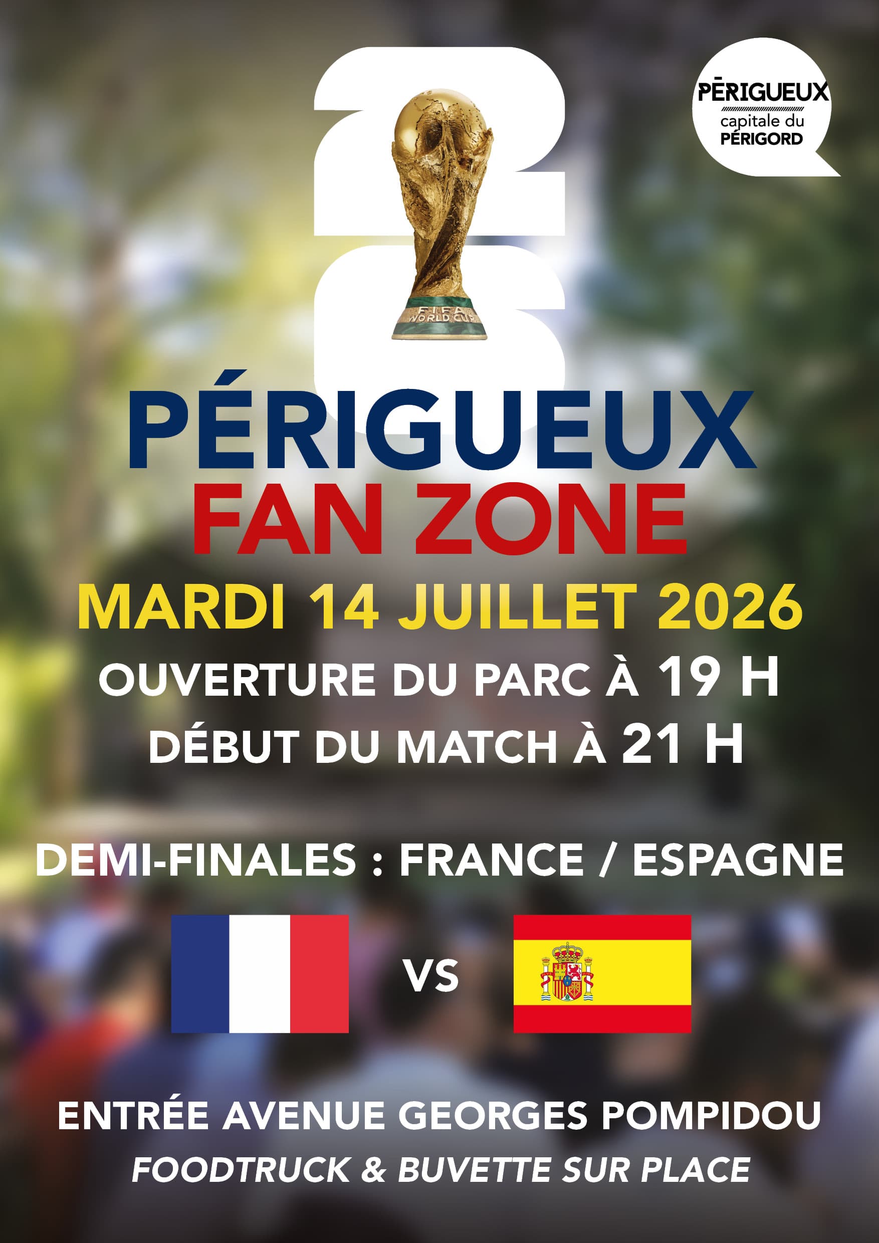 Une fanzone à Périgueux pour suivre l'équipe de France ! - Actualités - Ville de Périgueux