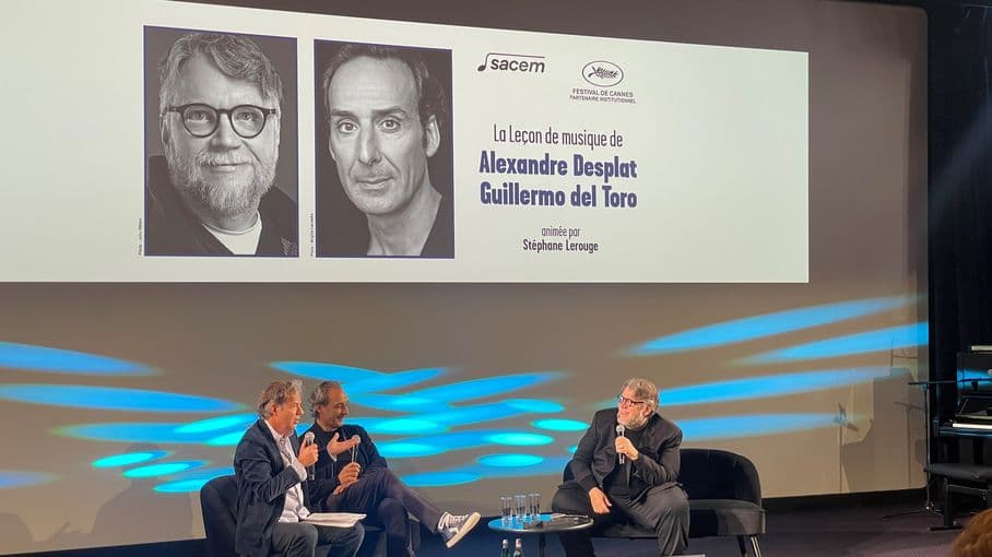 Festival de Cannes 2025 : "La Leçon de musique de" deux grands maestros du cinéma, Alexandre Desplat et Guillermo del Toro
